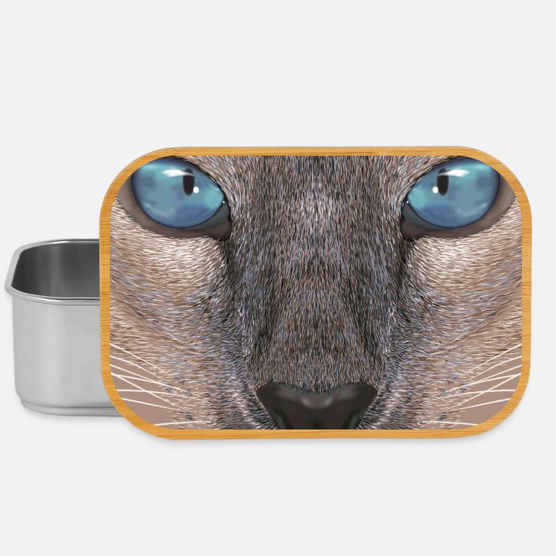 Siamese cat - Lunch Box - silver