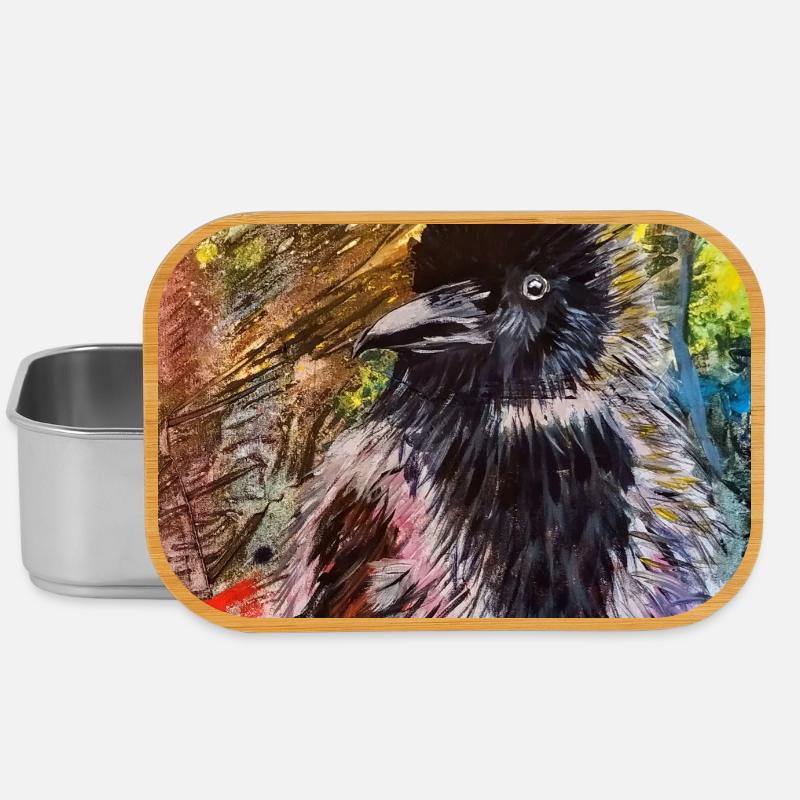 Krähe - Lunch Box - Silber