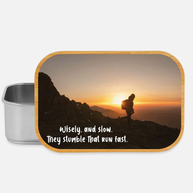 Wisely and slow: They stumble that run fast - Lunch Box - silver