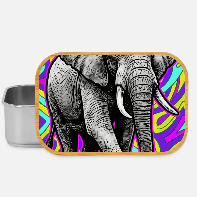 éléphant - Boîte à goûter - argent