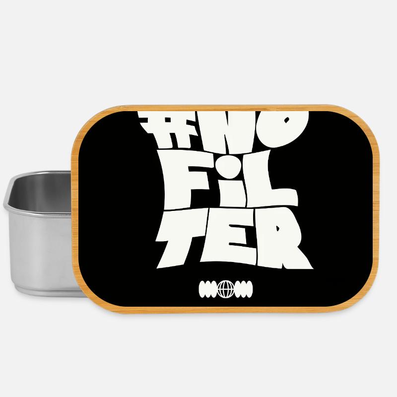 No Filter Statement - Lunch Box - Silber