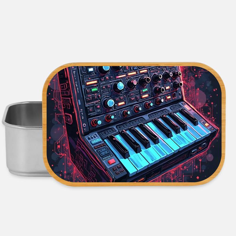Digital Synthesizer Kunstdesign - Lunch Box - Silber