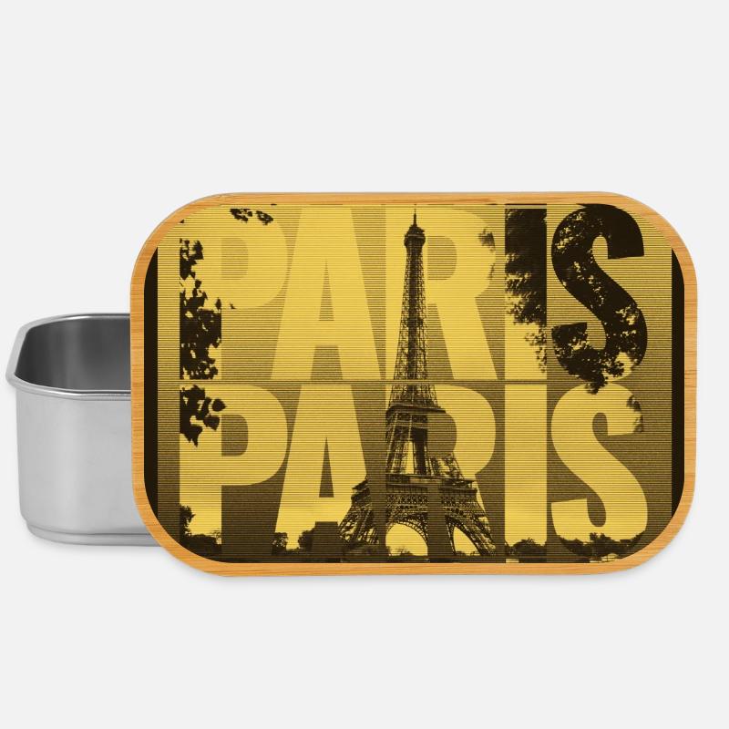 Paris Ville de l’Amour – Tour Eiffel - Boîte à goûter - argent