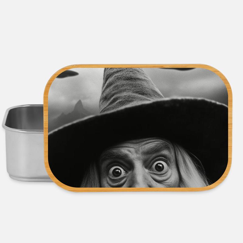 Zauberer mit Ufos - Lunch Box - Silber