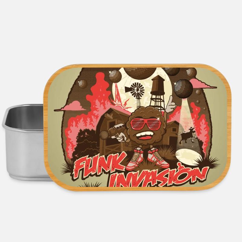 Funk Invasion Poster - Boîte à goûter - argent
