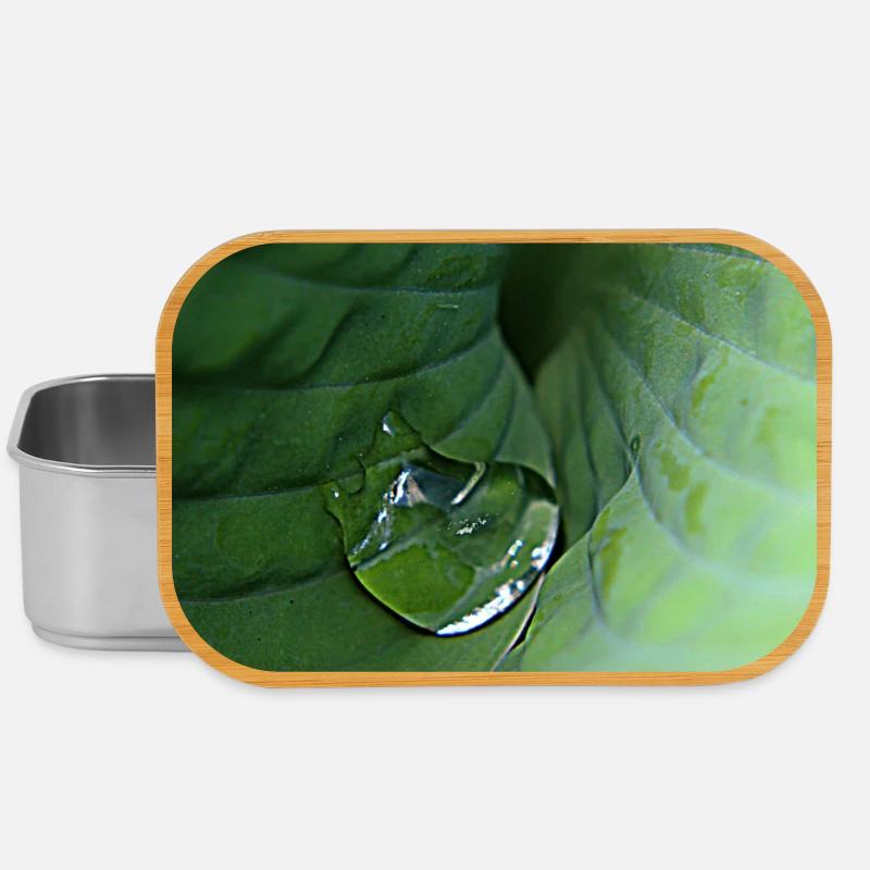 Leafy green tropical dew - Lunch Box - silver