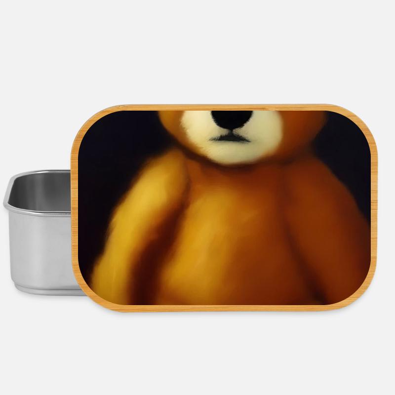 Teddybär - Lunch Box - Silber