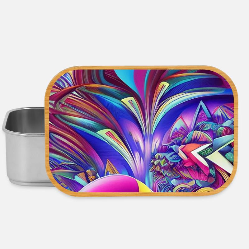 Abstrakte Kunst - Lunch Box - Silber