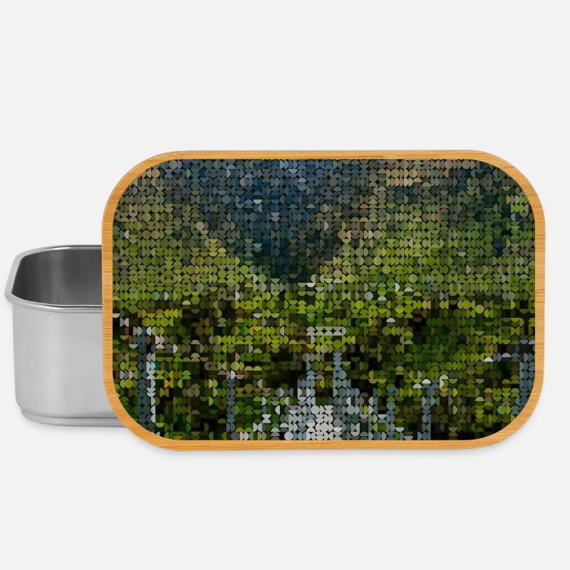 Pfad durch grüne Berglandschaft - Lunch Box - Silber