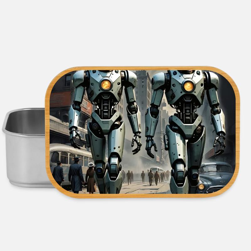 1950s Retro Sci-Fi – "Don't Be Invisible" - Lunch Box - silver