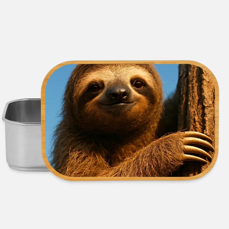 Sloth in the tree - Lunch Box - silver