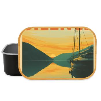 Sail into Silence - Lunch Box - Schwarz - Vorne