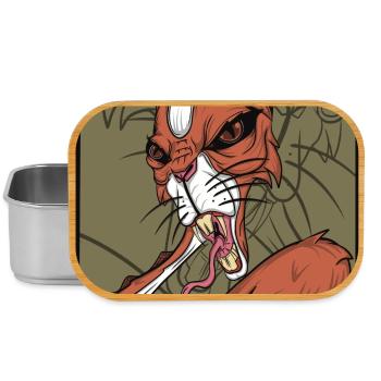 Foxy snake squirrel - Lunch Box - Silber - Vorne