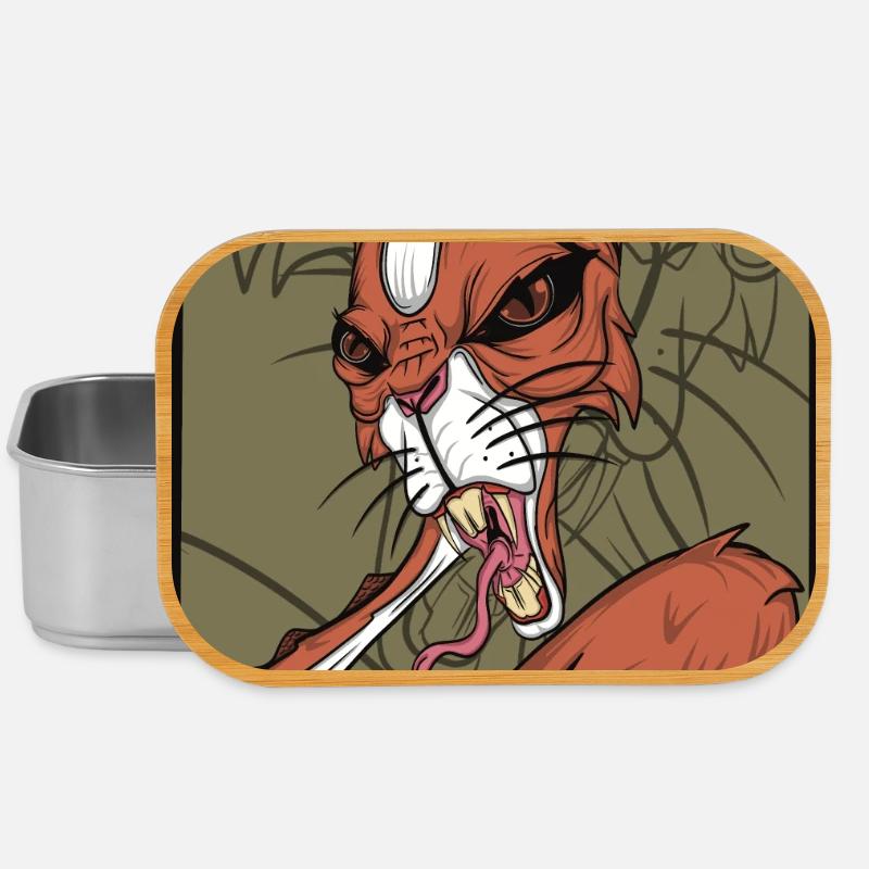 Foxy snake squirrel - Lunch Box - silver