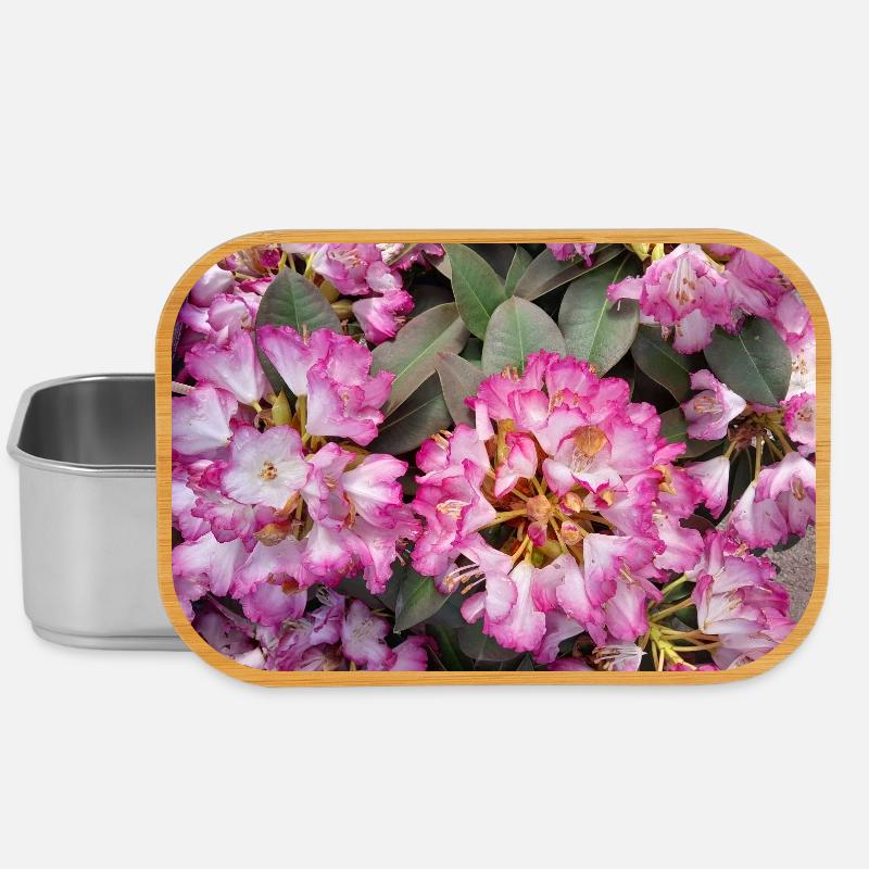 Knallpinker Rhododendron - Lunch Box - Silber