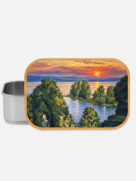 Sonnenuntergang - Lunch Box - Silber