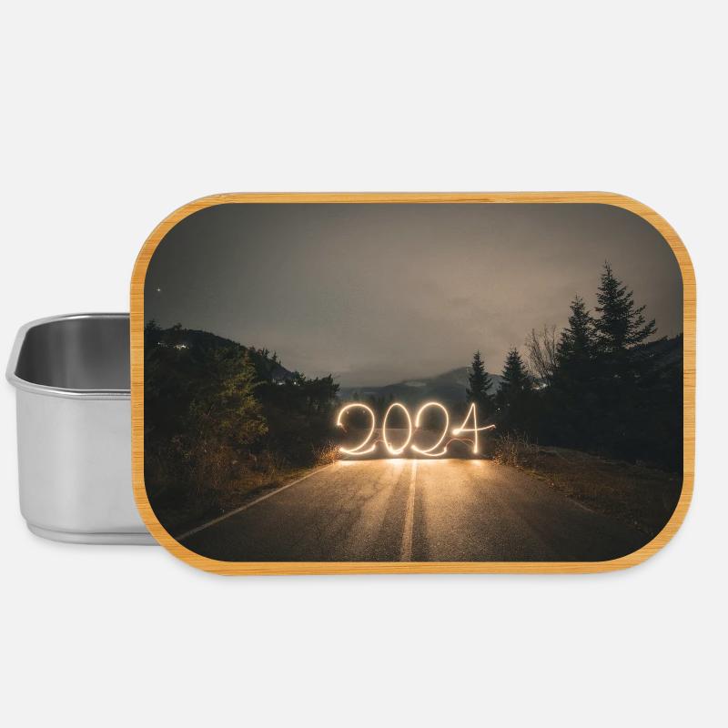 Year 2024 lightpaint - Lunch Box - silver