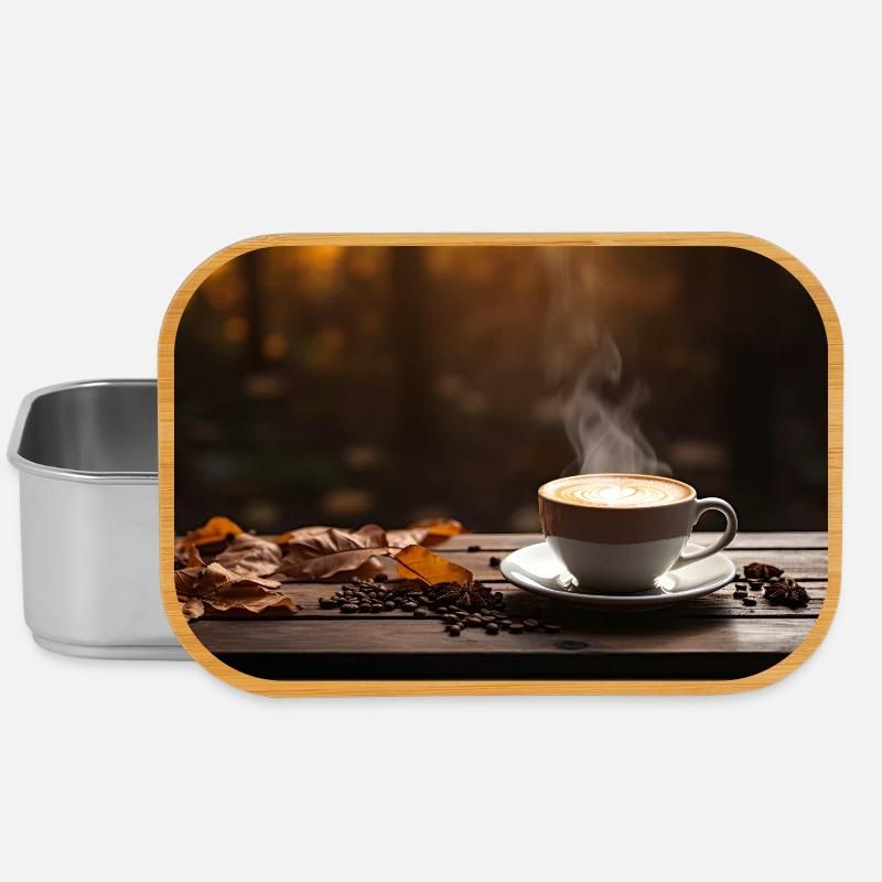 Herbstkaffee  - Lunch Box - Silber