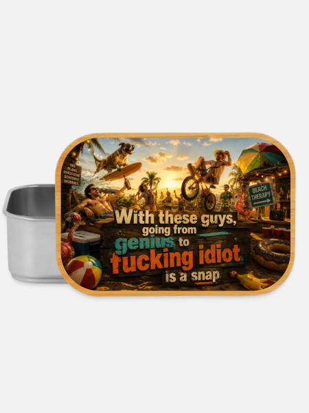 Genie zu Idiot: Beach Line - Lunch Box - Silber