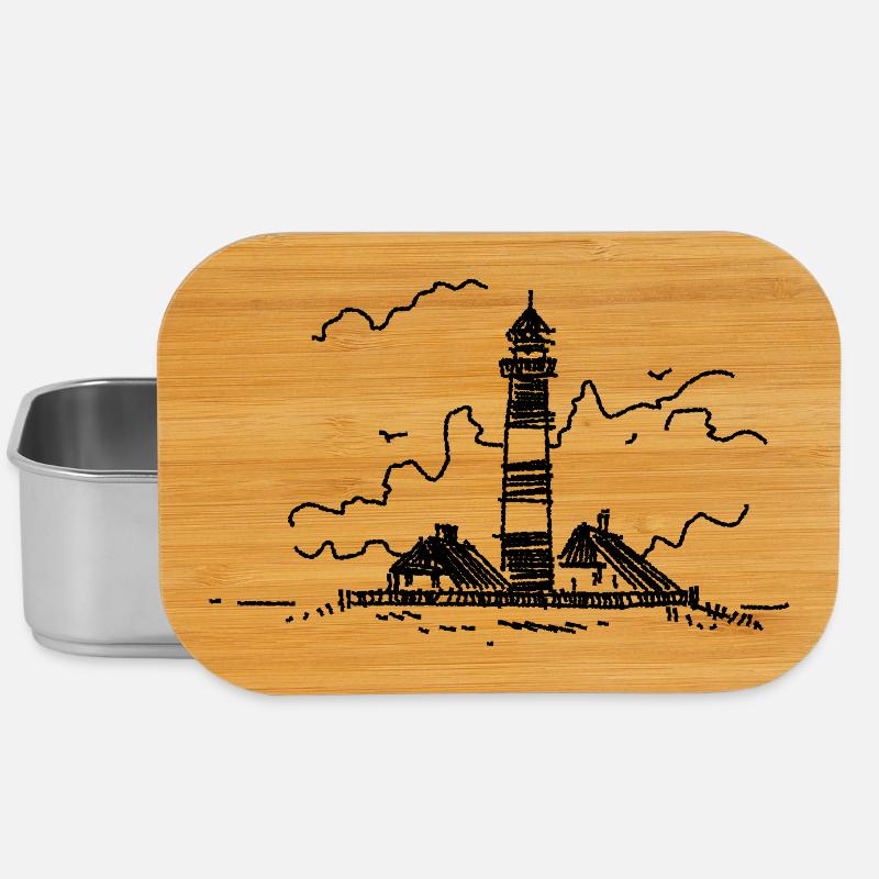 Leuchtturm Westerhever - Lunch Box - Silber