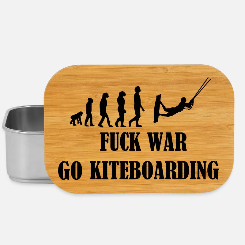 Kiteboard,Kiteboard,K,Kite,Kiteboarding,Meer,Board - Lunch Box - Silber