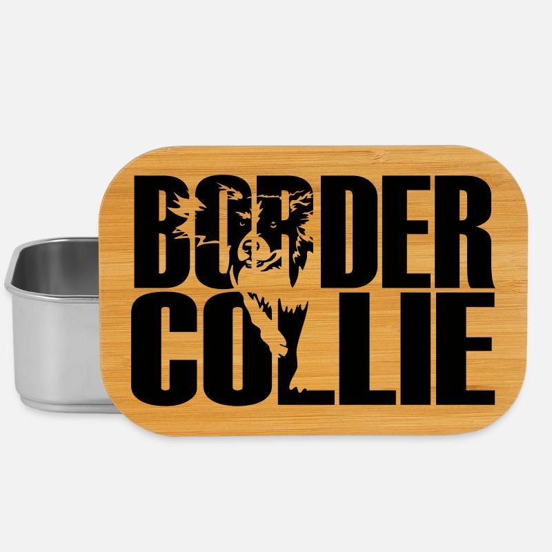 Border Collie - Lunch Box - Silber