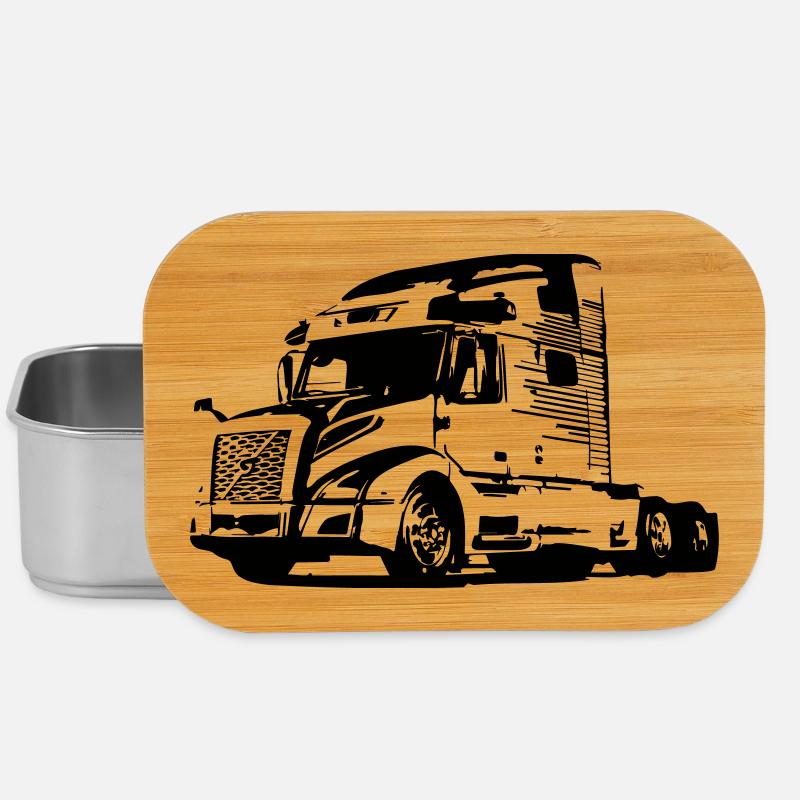 Trucker LKW US - Lunch Box - Silber