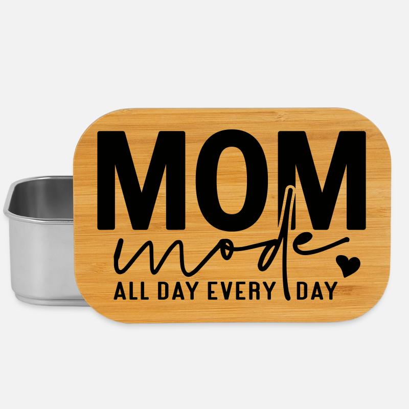 Mama-Modus den ganzen Tag jeden Tag - Lunch Box - Silber