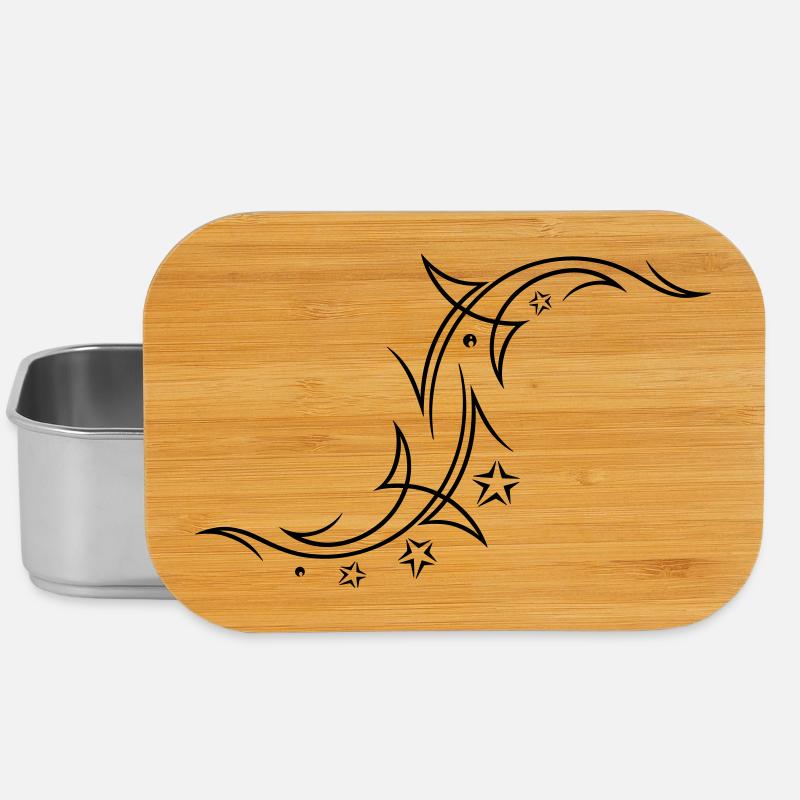 Tribal with stars - Lunch Box - silver