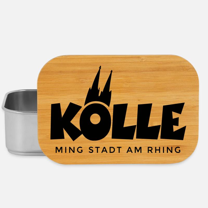 Kölle ming Stadt am Rhing Köln mit Kölner Dom - Lunch Box - Silber