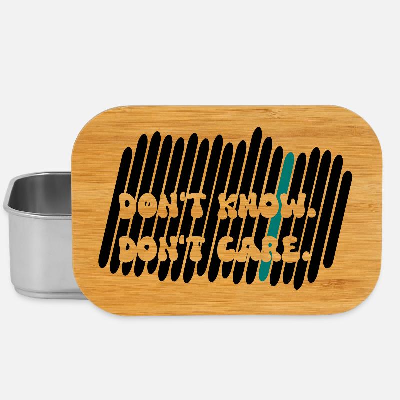 don't care - Lunch Box - Silber