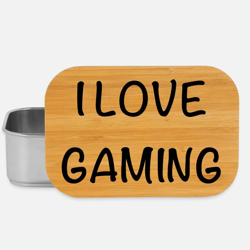 I love gaming - Lunch Box - silver