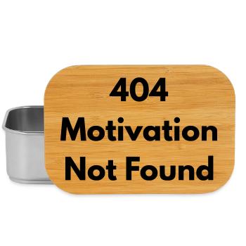 404 Motivation nicht gefunden - Lunch Box - Silber - Vorne