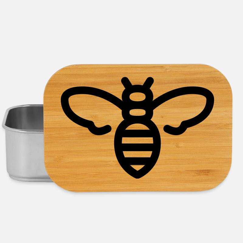 Bee - Lunch Box - silver