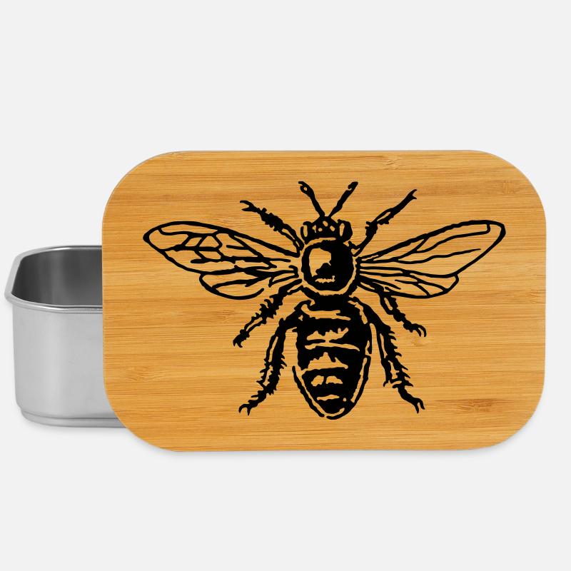 Honey Bee - Lunch Box - silver