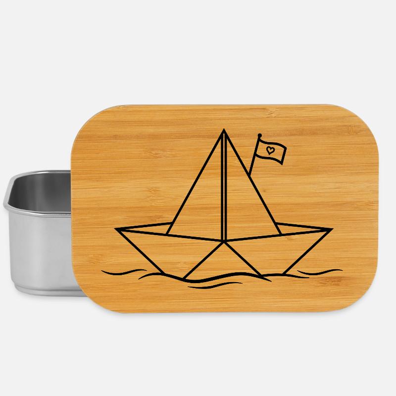 Papierboot Papierschiff - Lunch Box - Silber