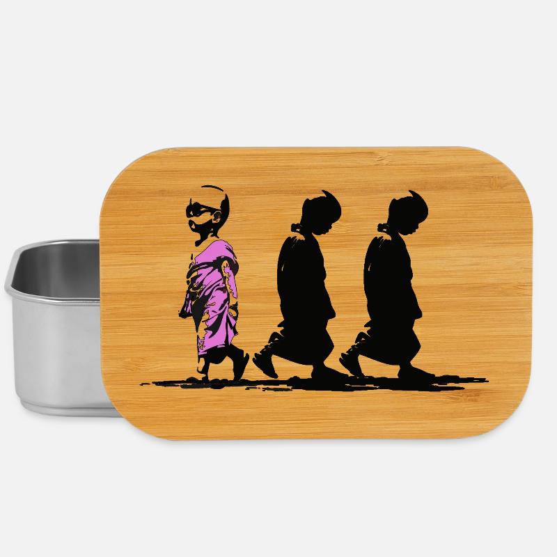 Neonpfad der Stille, sei anders - Lunch Box - Silber