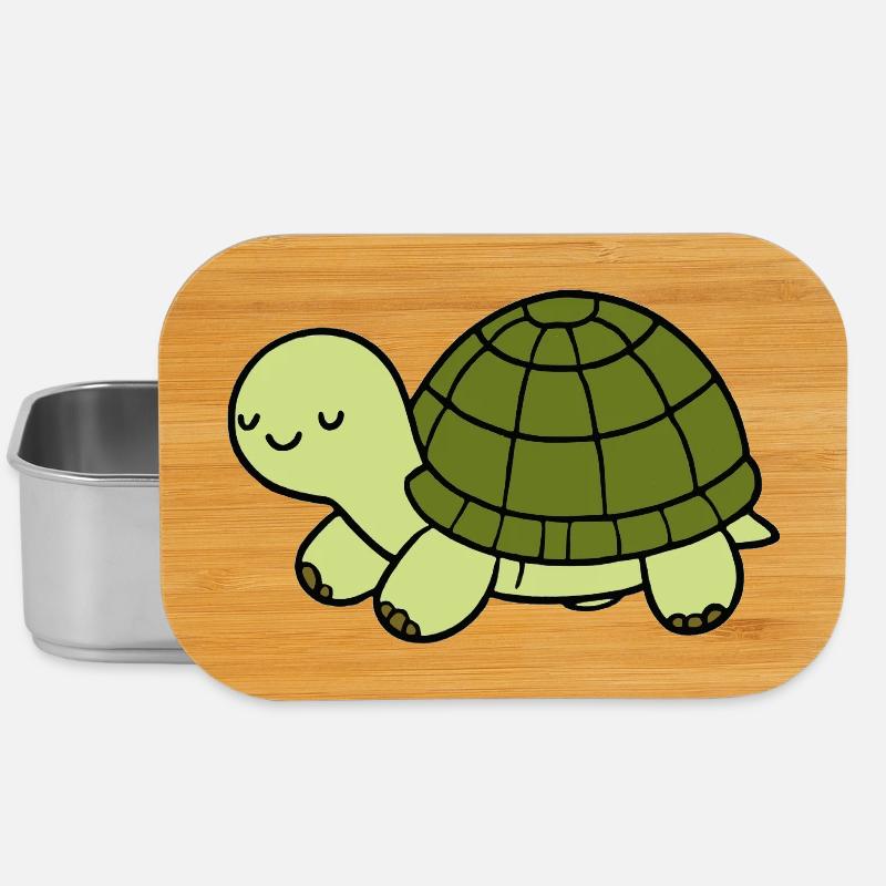 Schildkröte - Lunch Box - Silber