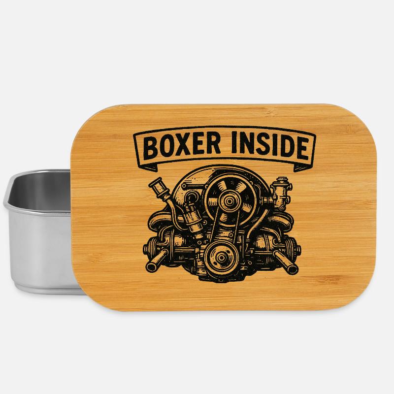 Boxer à l’intérieur - Boîte à goûter - argent