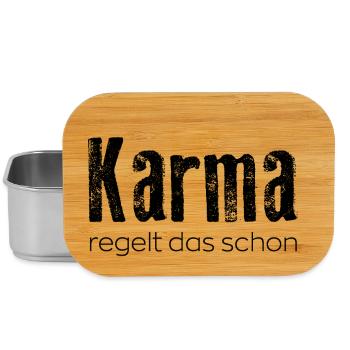 Le karma s’en occupera - Boîte à goûter - argent - Devant