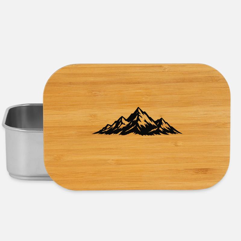 Berge - Lunch Box - Silber