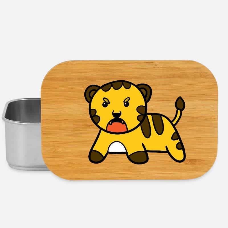 Petit tigre - Boîte à goûter - argent