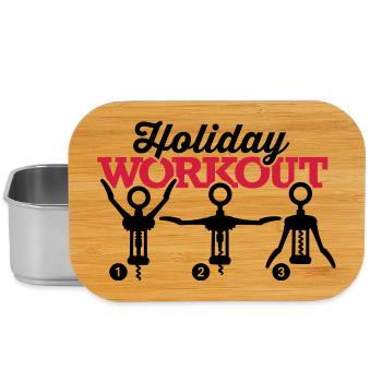 Holiday workout corkscrew - Boîte à goûter - argent - Devant
