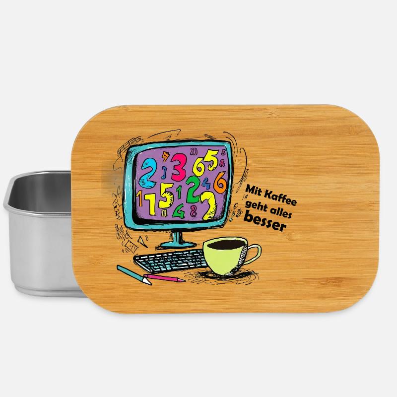 Mit Kaffee geht alles besser - Lunch Box - Silber