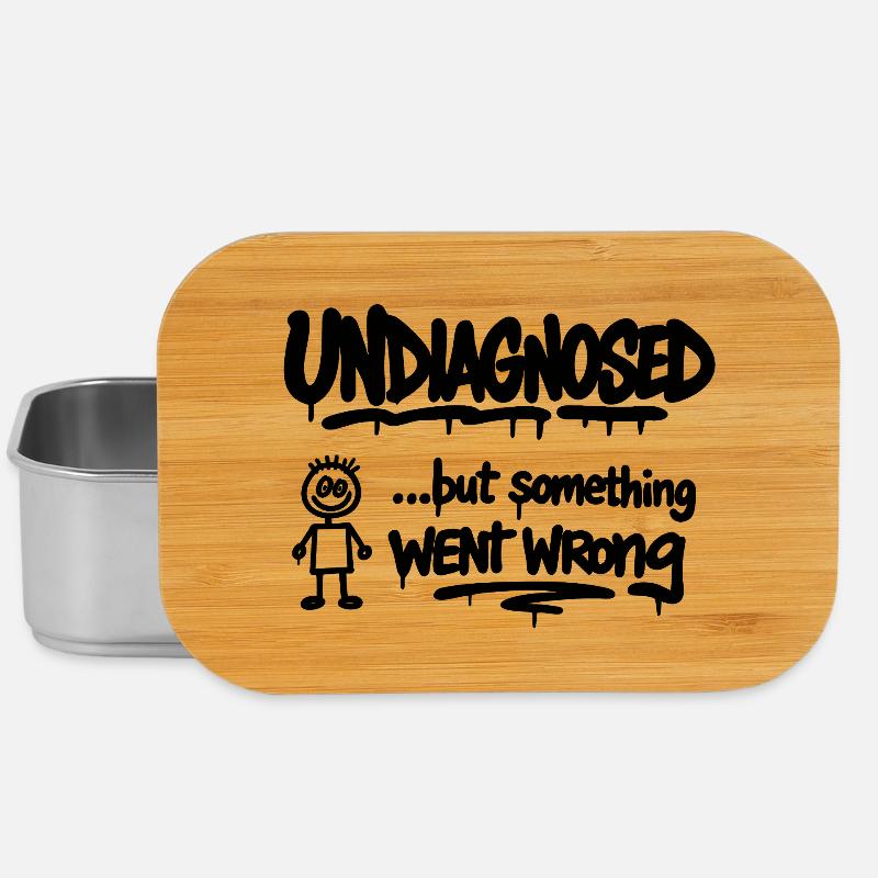 Undiagnosed – But Something Went Wrong Spruch - Lunch Box - Silber