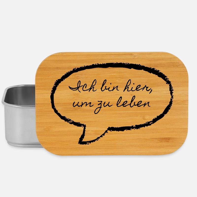 Ich bin hier um zu Leben - Lunch Box - Silber
