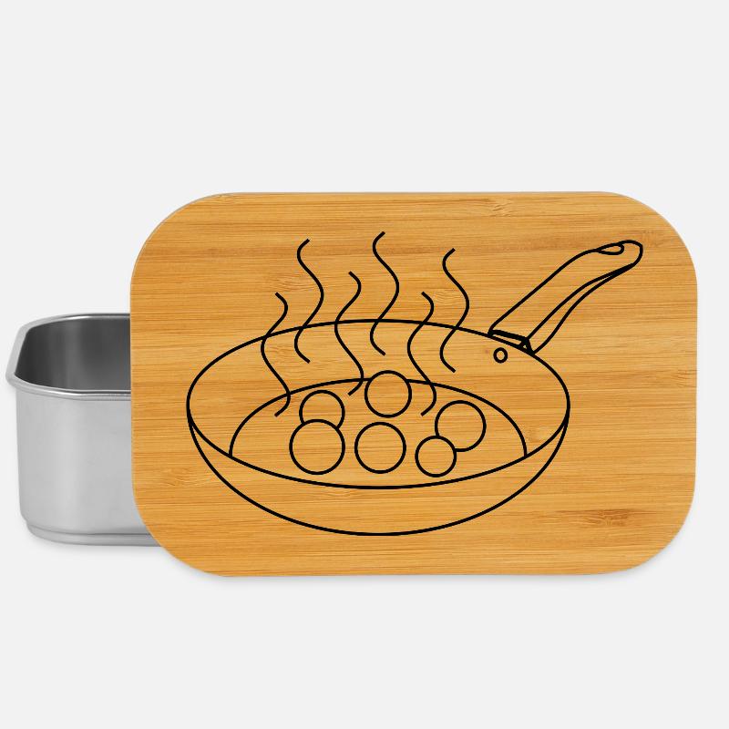 meatballs - Lunch Box - silver