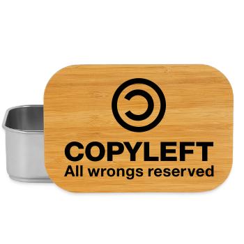 Copyleft Alle Unrecht vorbehalten - Lunch Box - Silber - Vorne