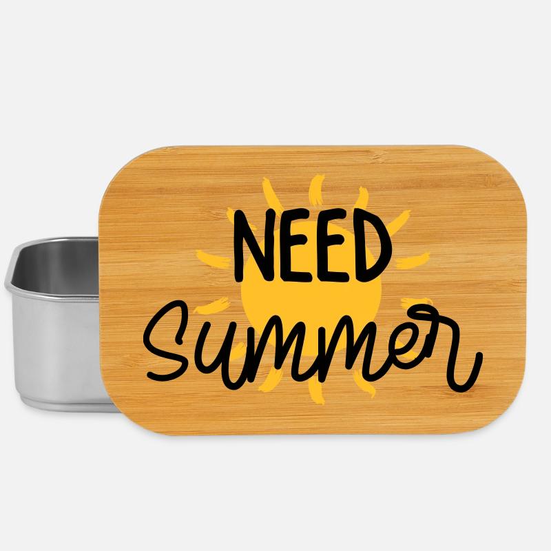 Sommer / Urlaub / Strand / Sonne - Lunch Box - Silber