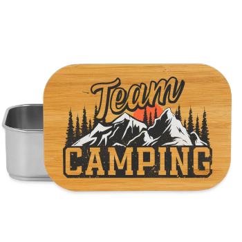 Équipe Camping - Boîte à goûter - argent - Devant